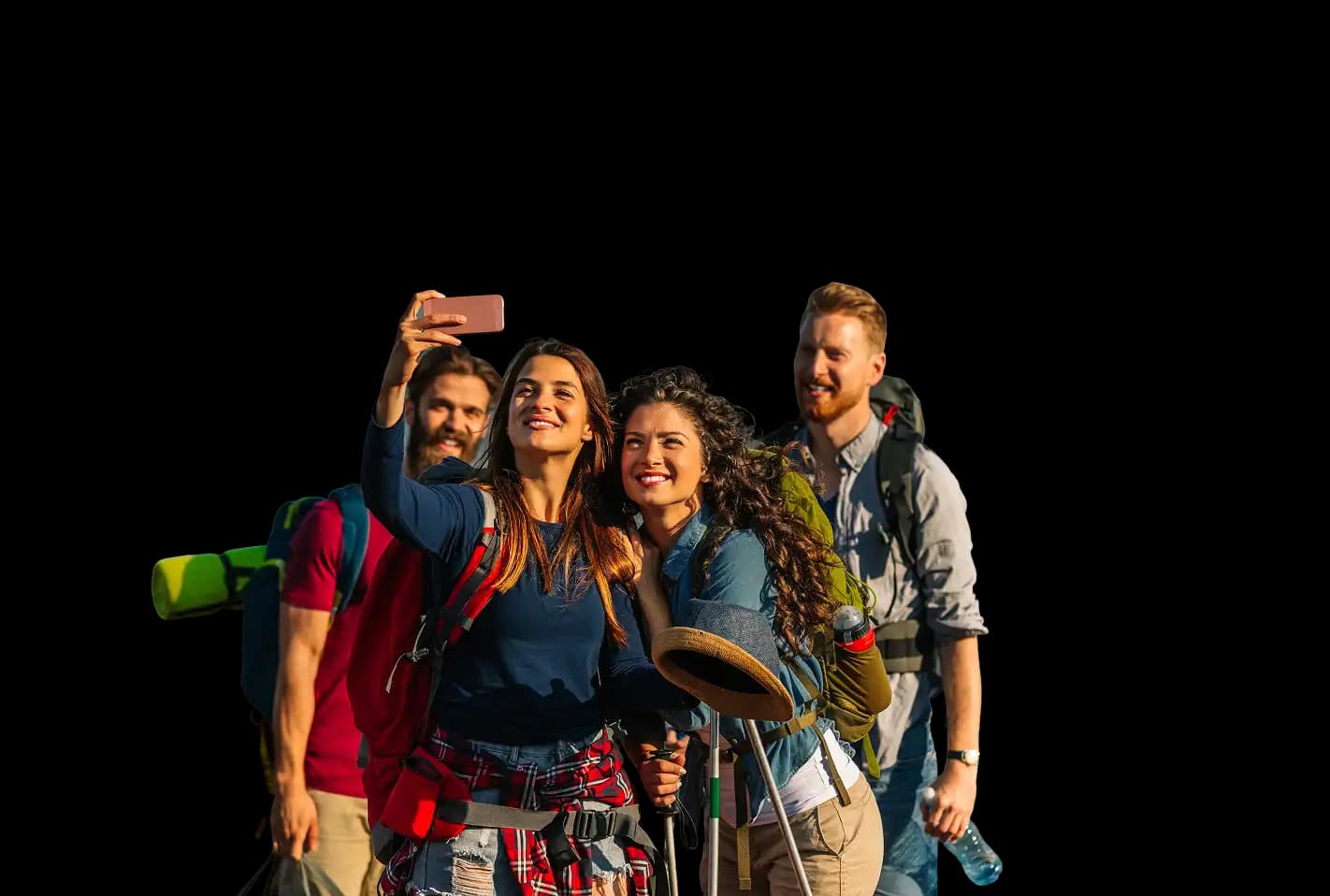 Gruppo di persone durante un viaggio