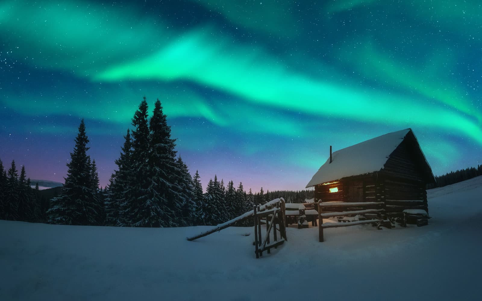 Lapponia tra aurora | boreale e paesaggi artici